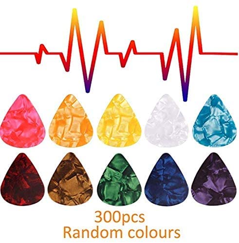 AUGSHY 30 Pack Guitar Picks Variety Pack for Bass Electric Acoustic Guitars Accessories Sampler Value Pack Includes Thin, Medium