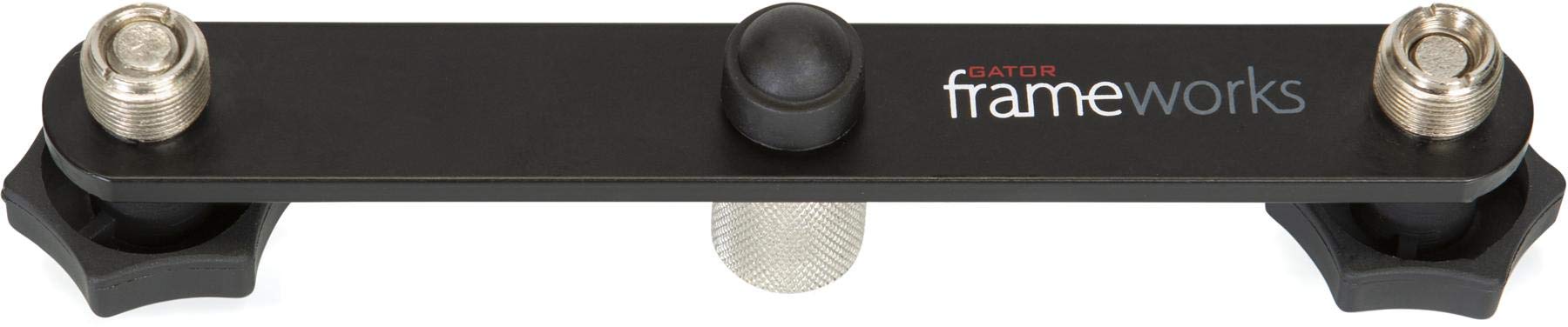 Gator Frameworks 1-To-2 Mic Mount Bar With Standard 5/8-Inch Thread Suitable For Most Microphone Stands Boom Arms (Gfwmic1To2)