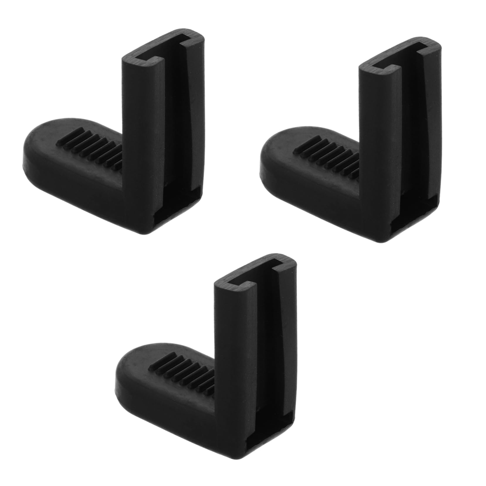 Goohochy 3Pcs Replacement Snare Drum Hook Drum Kit Accessories Black Rubber Claw Hook