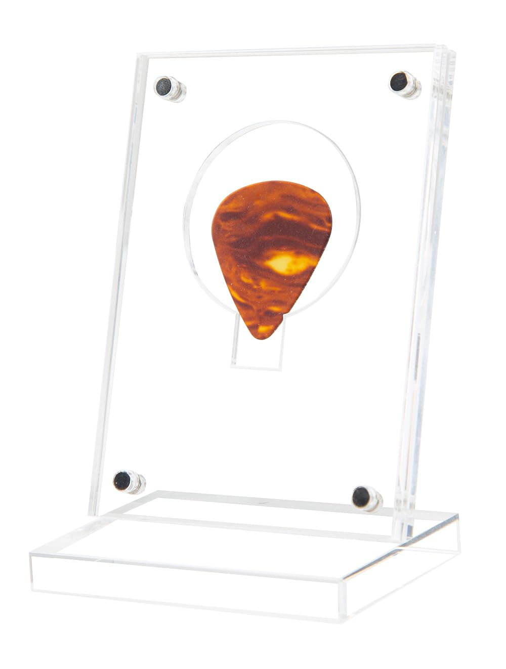 ZIGFRUIT Guitar Pick Display Case Guitar Pick Stand Holder Clear Acrylic Box Collection Military Coin UV Protection