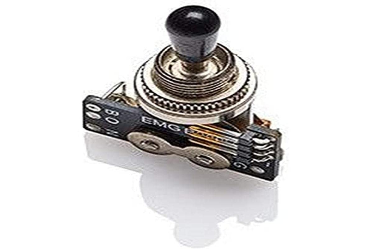 Emg Solderless Toggle Switch With Cables 3 Position Lever Black Knob B289