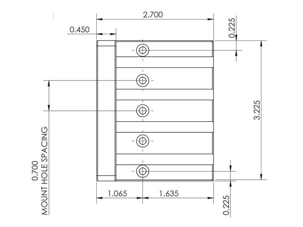 Hipshot KickAss High-mass Bass Bridge for 5-bolt Fender, Black