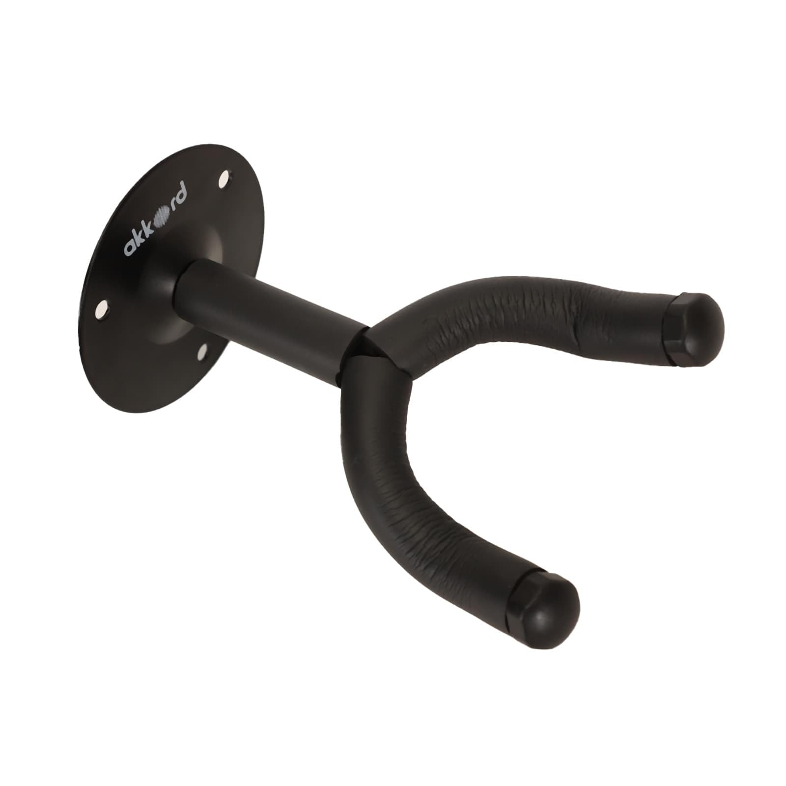Akkord Guitar Wall Hanger With Metal Base  Universal Wall Mount Holder For Acoustic, Electric & Bass Guitars  Protective Sponge 