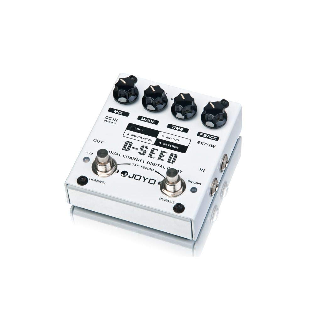 JOYO D-SEED Dual Channel Digital Delay Guitar Effect Pedal with Four Modes