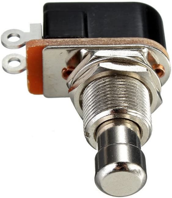Gebildet 2pcs Momentary Soft Touch Foot Switch Normally Open SPST 2 PIN Stomp Box Push Button Footswitch for Guitar Effect Pedal