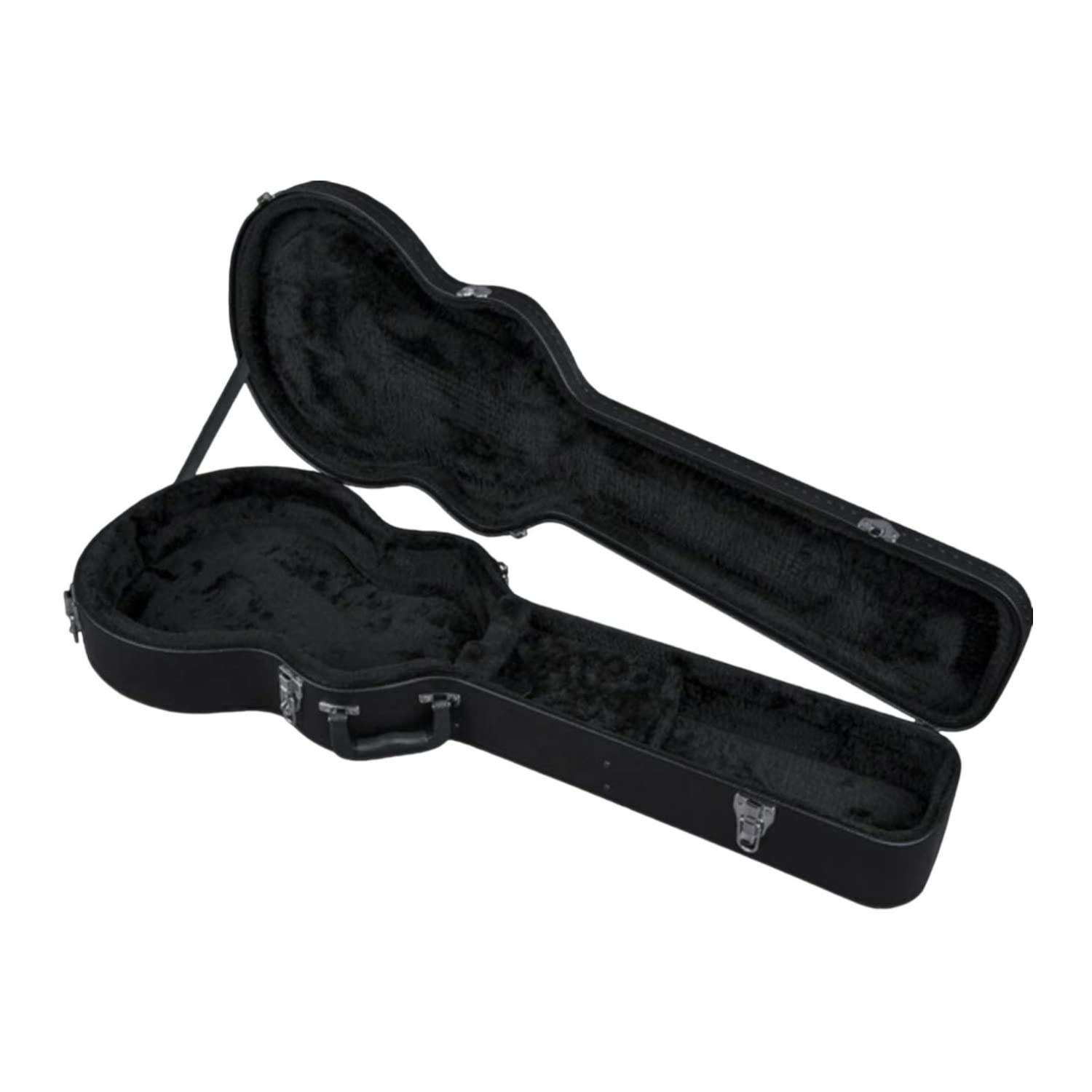 Gretsch G2655T Streamliner Center Block Jr. Durable, Secure, Black Plush Interior Case with Chrome Latches for Transportation an