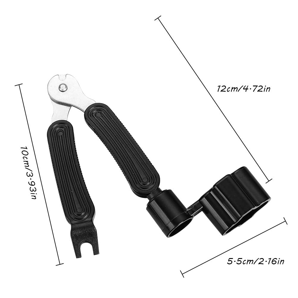 Maxin 20 Pcs Celluloid Guitar Picks with 2 Pick Holders and String Winder - 3 IN 1 Suitable for Electric Guitar, Bass, Ukulele