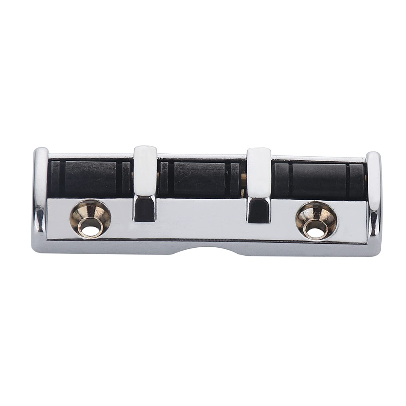 Xiyangjuan 6 String Metal Guitar Roller Nut 3 Saddles With Screws Compatible With Strat Or Tele Electric Guitar (Chrome)