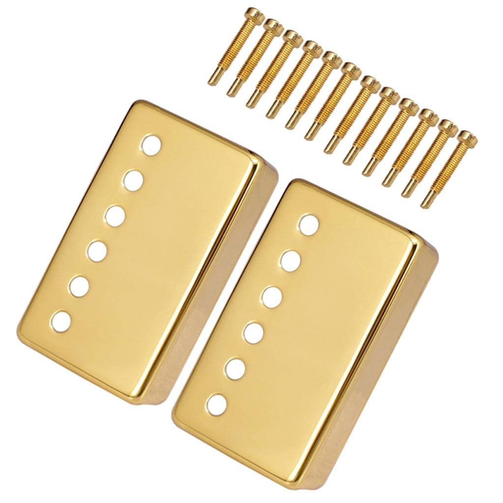 Meadawgs Humbucker Pickup Covers For Electric Guitar With Pickup Screws Golden|Musical Instruments & Gear | Guitars & Bes |Picku