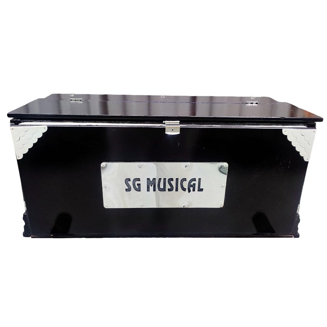Sg Musical Harmonium Wooden 7 Stopper 39 Keys, 2 Reed (Bass+Male) Double Fold Bellow