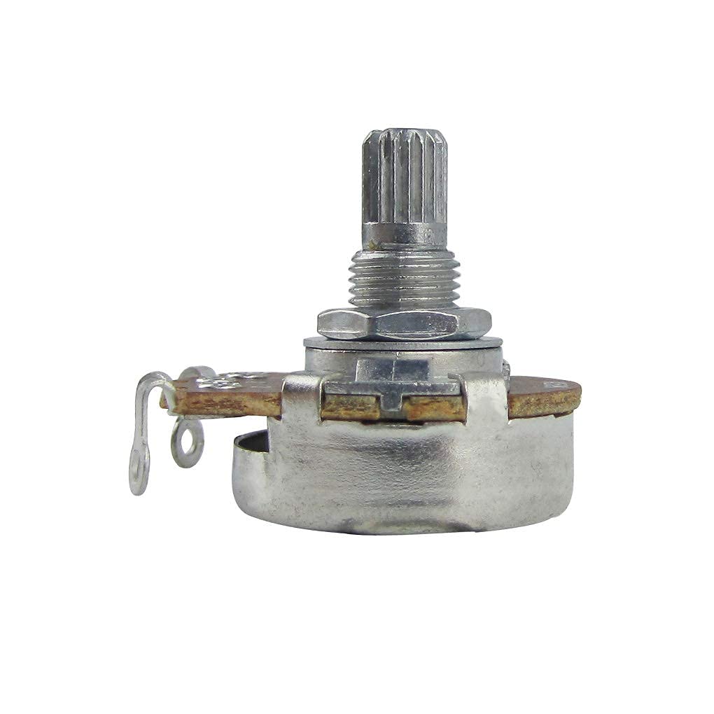FLEOR 4pcs Full Size 15mm Shaft Guitar Volume Pot A500K Audio Taper Potentiometer with Bayonet