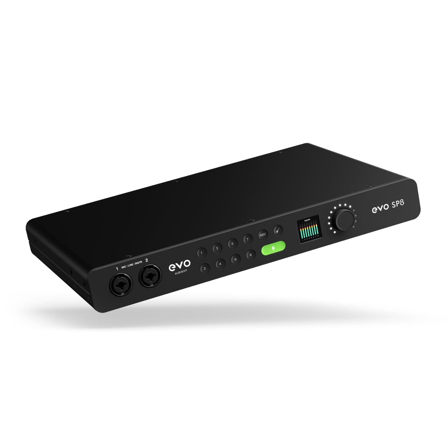 Audient EVO SP8 8-Channel Mic Pre Expansion with 8 ADAT Inputs/8 ADAT Outputs, for the Musician, Producer, or Engineer - Include