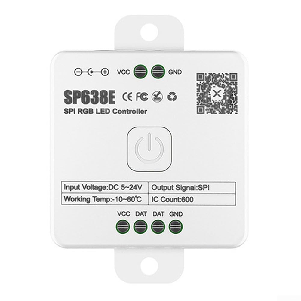 RGB LED Controller Featuring Dynamic Lighting Modes, Musical Synchronization Options and Group Management Functionality (SP63AE 