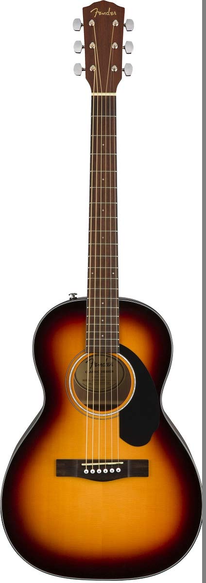 Fender Cp-60S Parlor Acoustic Guitar, With 2-Year Warranty, 3-Color Sunburst