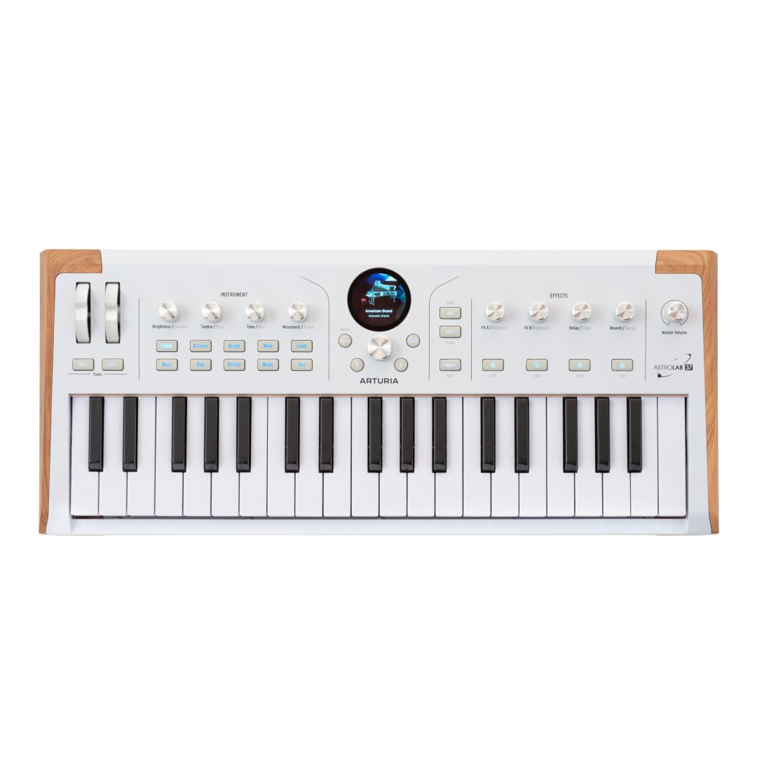Arturia AstroLab 37-Key, Velocity-Sensitive Slim-key keybed with Aftertouch, Streamlined and Intuitive Interface, USBC/USB (Whit