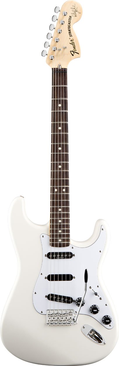 Fender Ritchie Blackmore Stratocaster, Scalloped Rosewood Fretboard - Olympic White