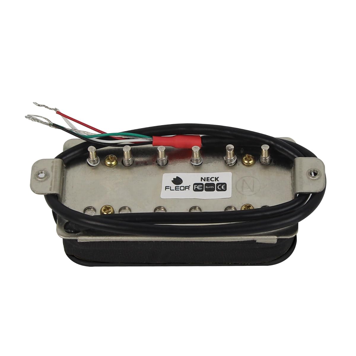 FLEOR Electric Guitar Pickup Double Coil Humbucker Pickups 50mm Ceramic Neck Pickup-Black