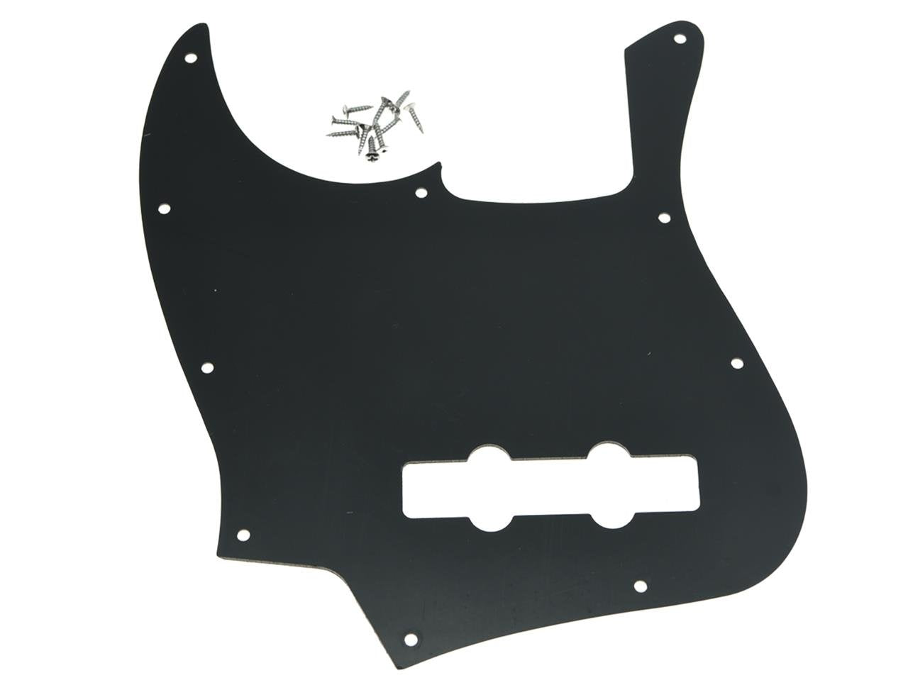 KAISH 4 String J Bass Style Pickguard Bass Pick Guard Scratch Plate for Jazz J Bass made in USA/Mexico Black Pearl
