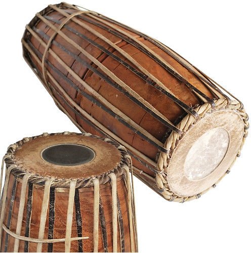 Sai Musical Solid Wood Hm-0113 Mridangam Drum Brown Color - A Musical Instrument