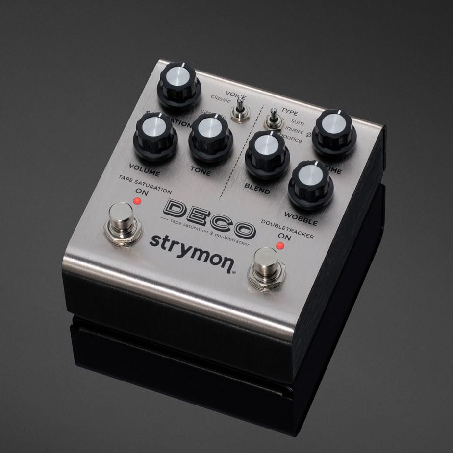 Strymon Deco V2 Tape Saturation and Doubletracker Guitar Effects Pedal for Electric and Acoustic Guitar, Synths, Vocals and Keyb