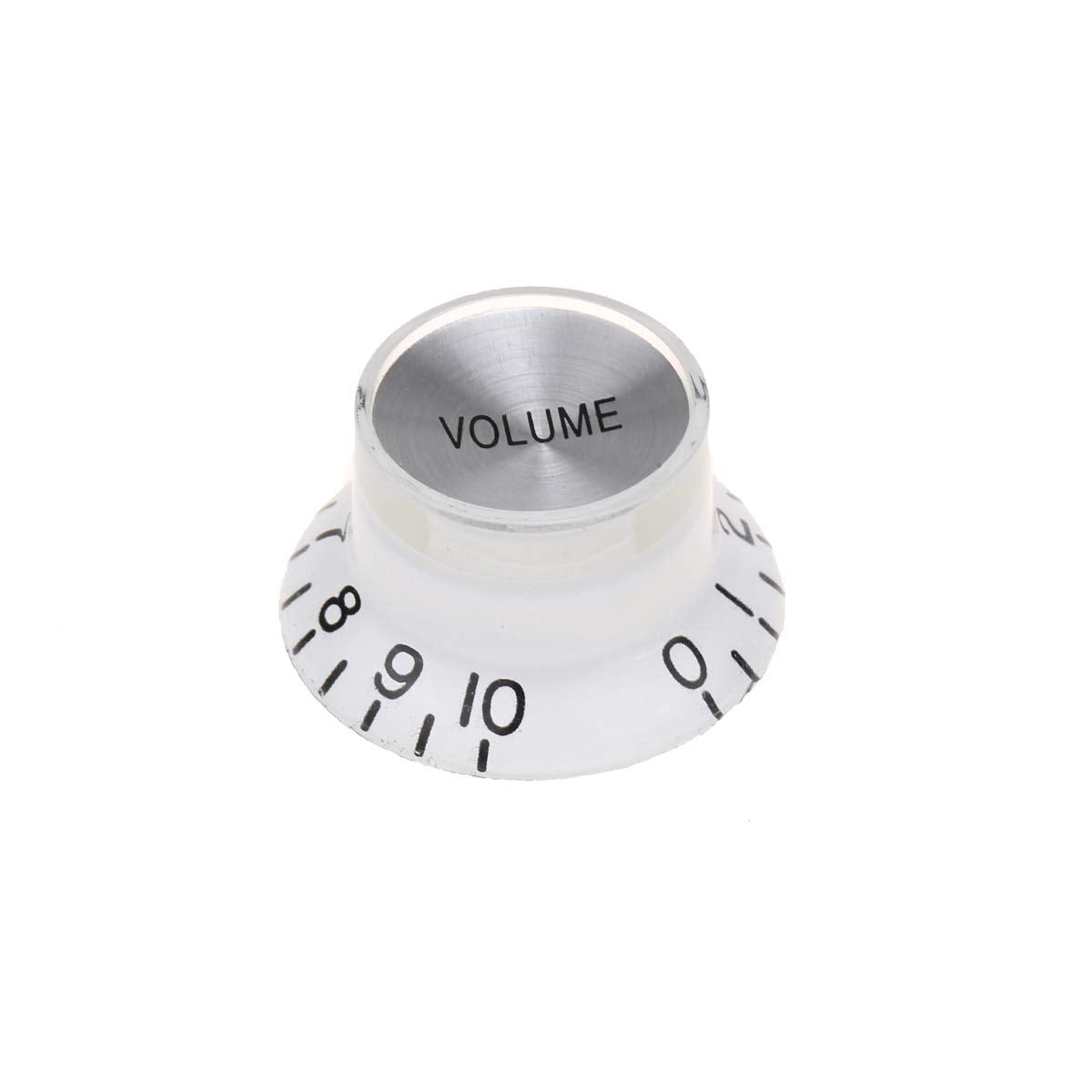 Musiclily Pro Imperial Inch Size Guitar Reflector Knobs Top Hat Bell 2 Volume 2 Tone Knob Set Compatible with USA Made Les Paul