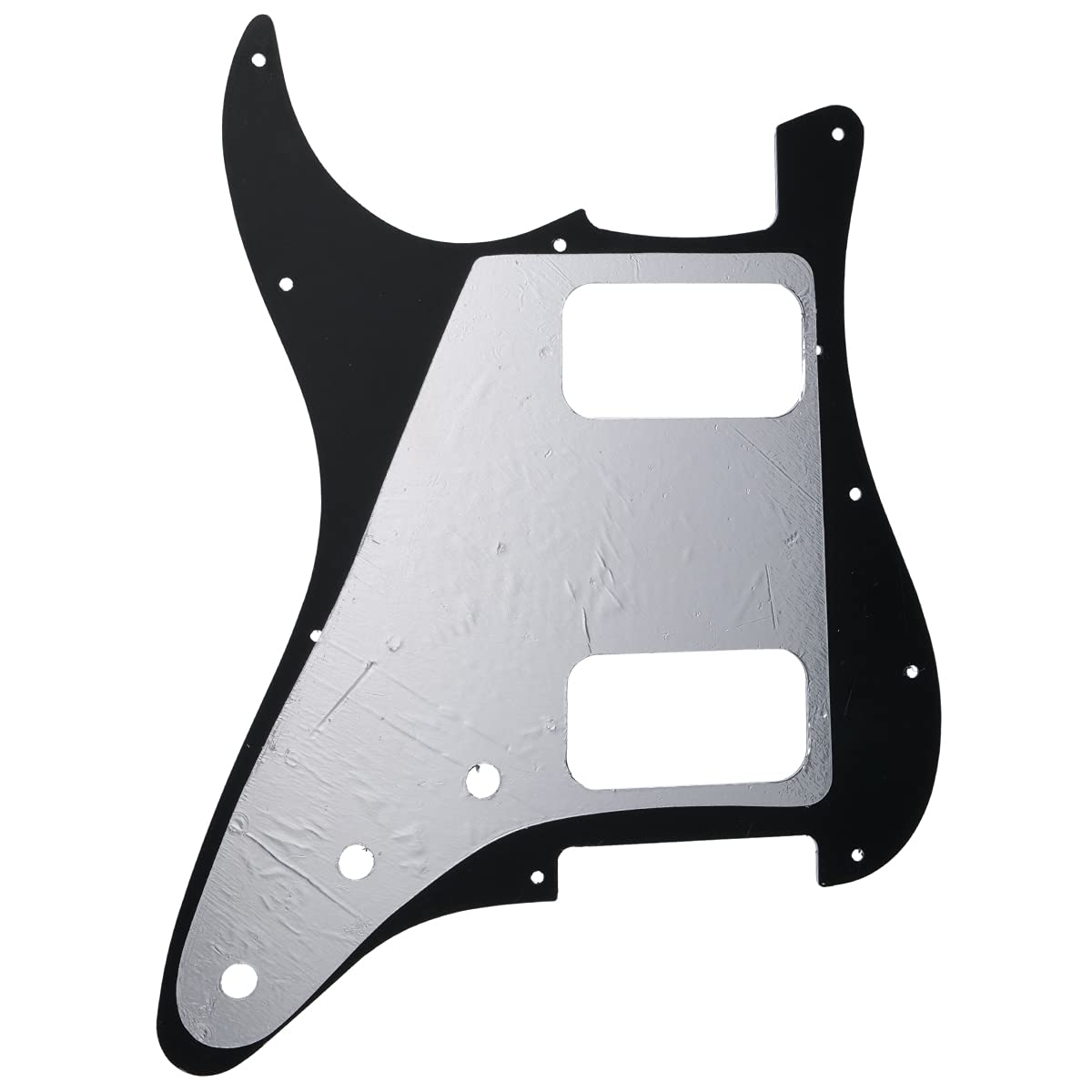 Musiclily Pro 11 Holes Round Corner HH Strat Pickguard 2 Humbuckers for American/Mexican Fender Standard Stratocaster Electric G