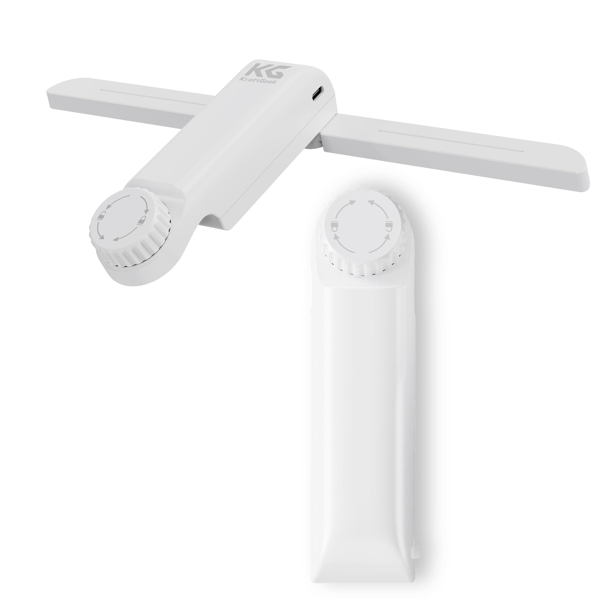 KraftGeek Music Stand Light Compatible with KraftGeek Bravo Music Stand, 2 Level of Brightness, 1/4 Screw Mount Adapter, White