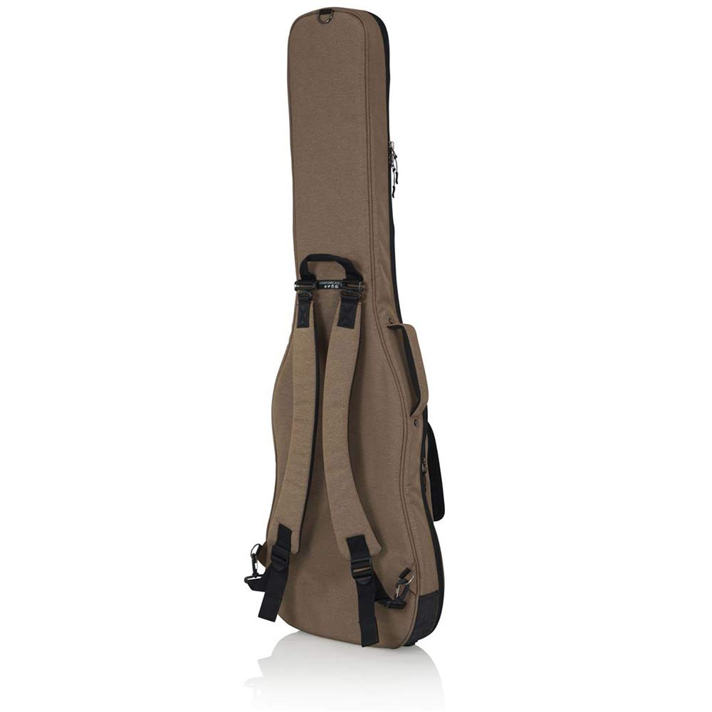 Gator Cases Transit Series Bass Guitar Gig Bag; Tan Exterior (GT-BASS-TAN)