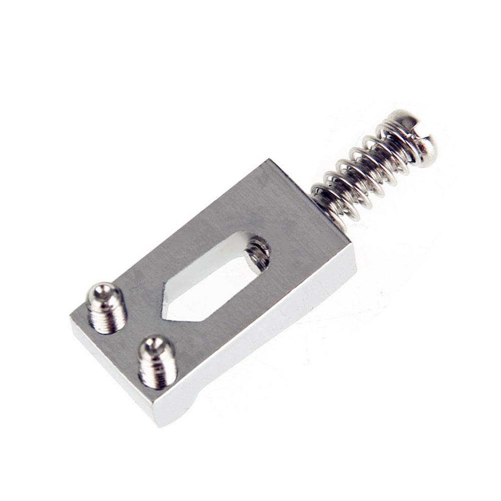 Jiayouy 6 Pcs Tremolo Electric Guitar Bridge Saddle with Wrench Set for Fender Strat Stratocaster Tele Telecaster Electric Guita