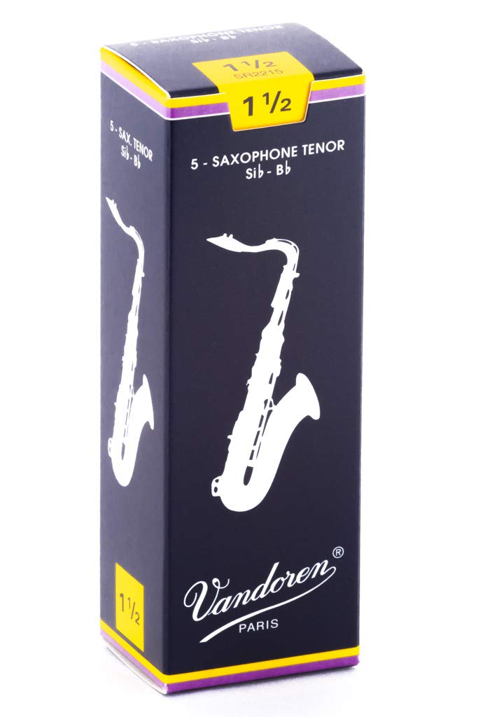 Vandoren Tenor Saxophone Reeds #1 1/2 - 5 Pack