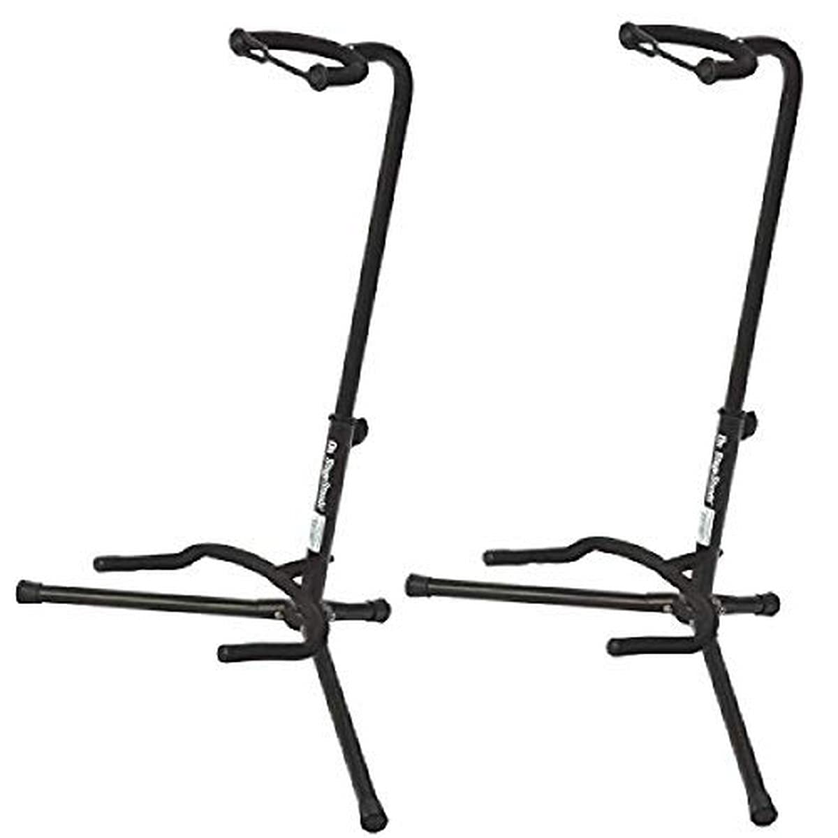 On Stage Xcg4 Velveteen Padded Tubular Guitar Stand - (2 Pack)