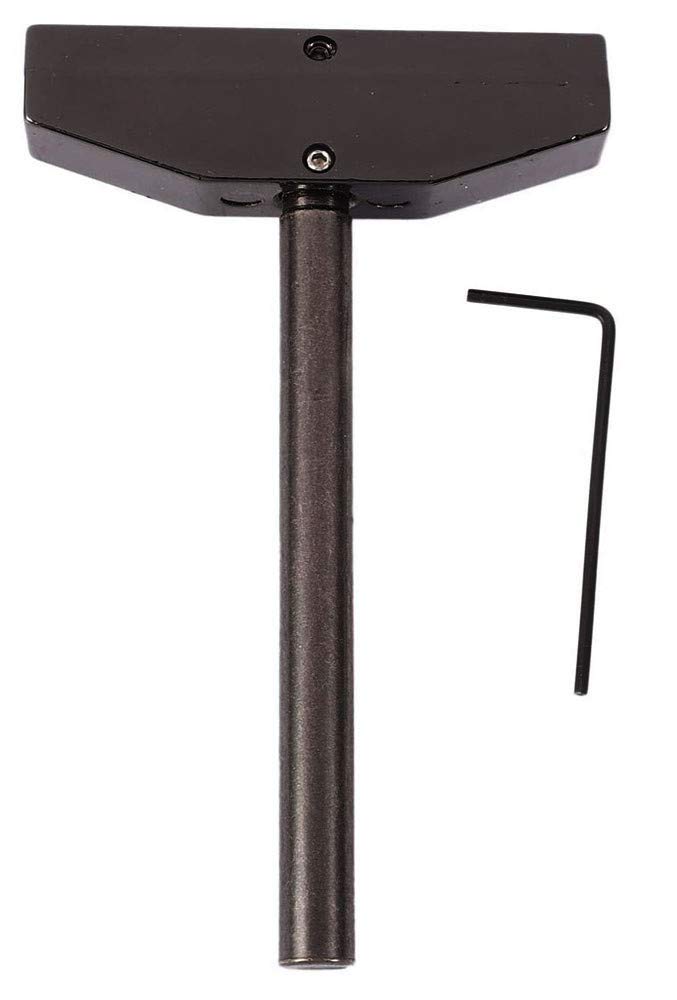 Jiayouy Luthier Tools Set Guitar Bass Fret Press Caul Fingerboard Pressing Tool + 9Pcs Brass Radian Fret Inserts with Hex Wrench