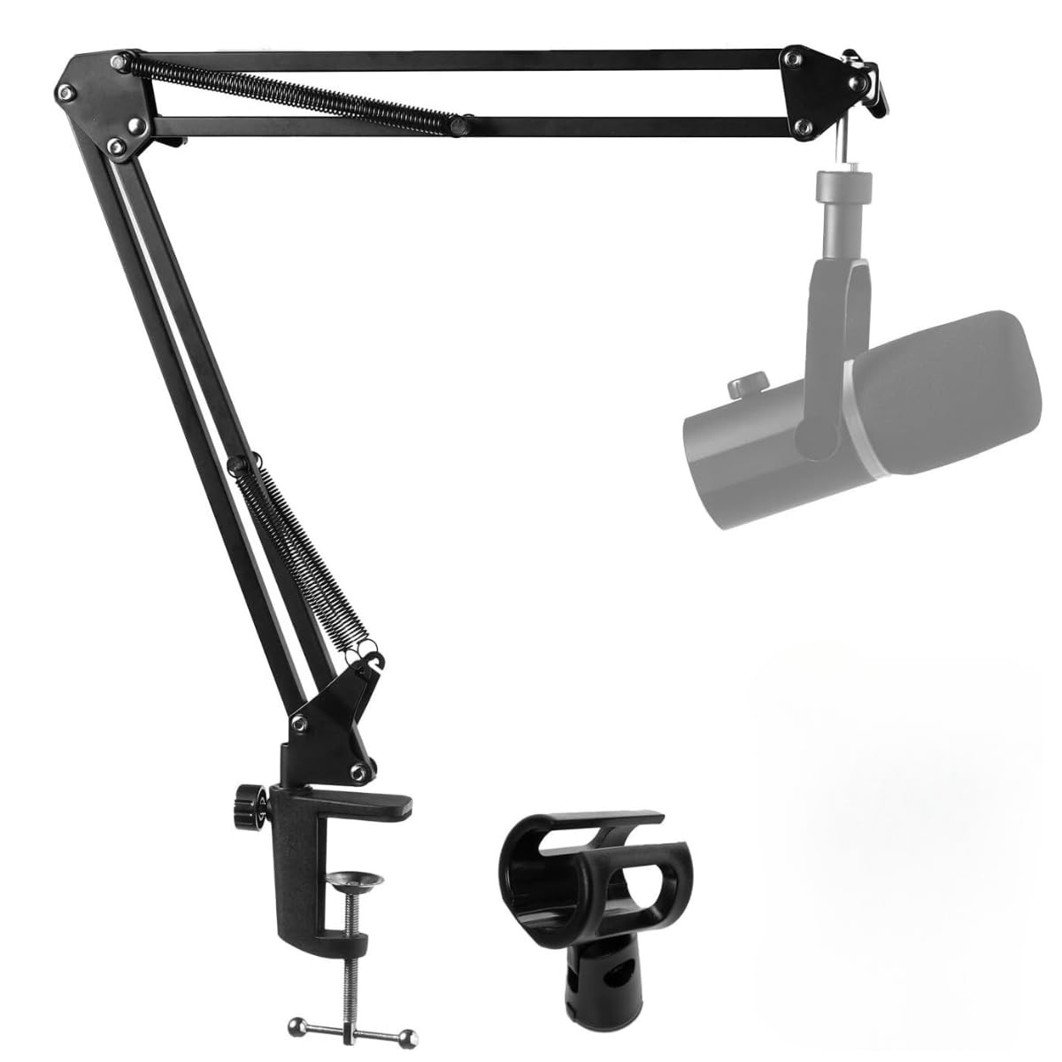 Device Of Urban Infotech Suspension Boom Scissor Arm Stand Mic Stand Heavy Duty Adjustable Studio Microphone Stand For Condenser