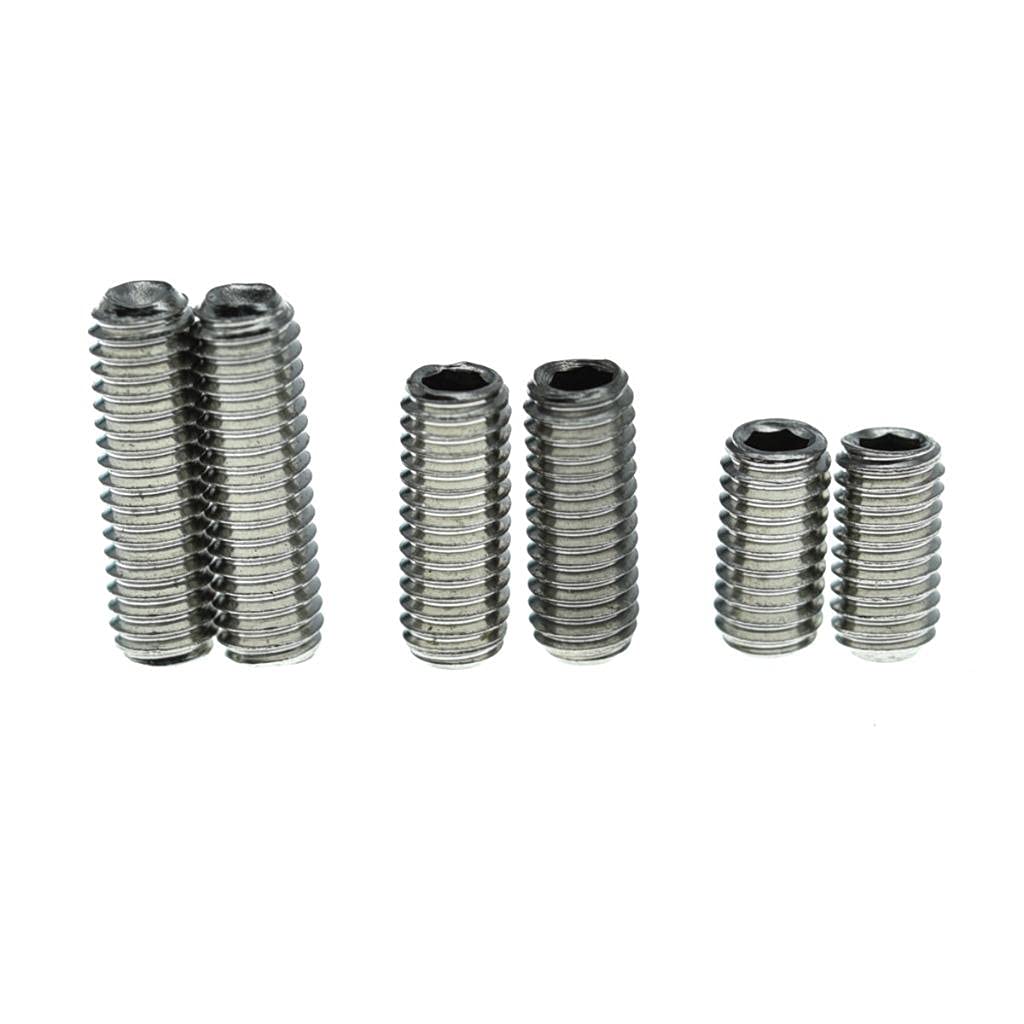 KAISH 50x Metric M3x10 Stainless Steel Guitar Bridge Saddle Height Adjustment Screws for Stratocaster/Telecaster