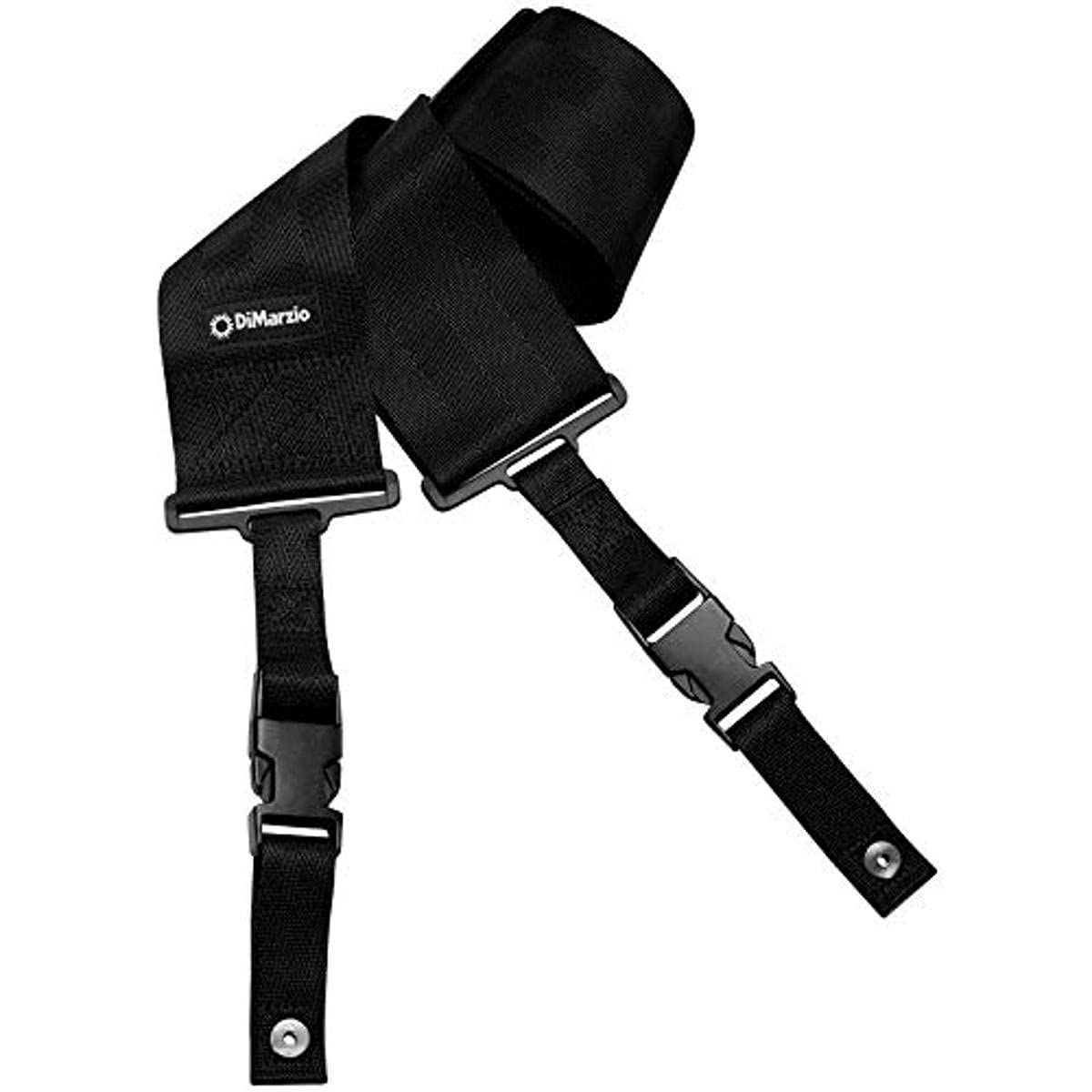 DiMarzio 3 Clip Lock Nylon Black Guitar Strap