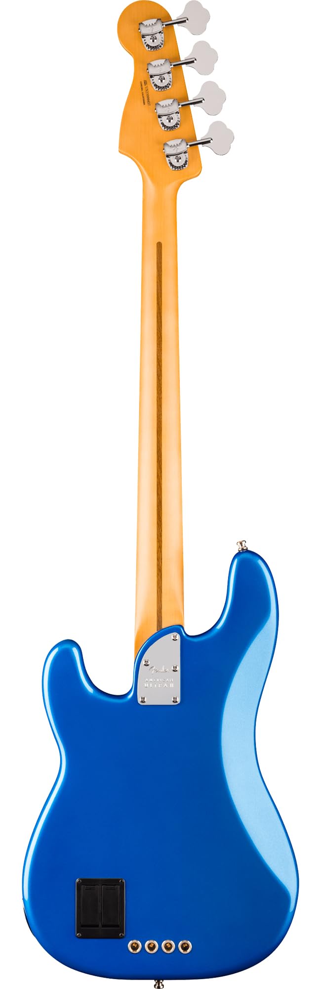 Fender American Ultra II Precision Bass - Noble Blue Bundle with Case, Strap, Cable, Hat, and Guitar Cleaning Kit