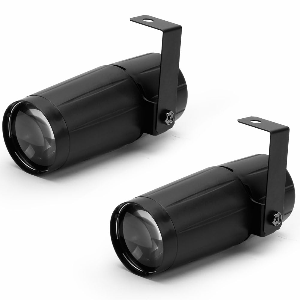 Uking Disco Ball Pinspot Light White Color Beam Stage Spotlight For Mirror Ball Lighting Theater Karaoke Dj Events Club Birthda