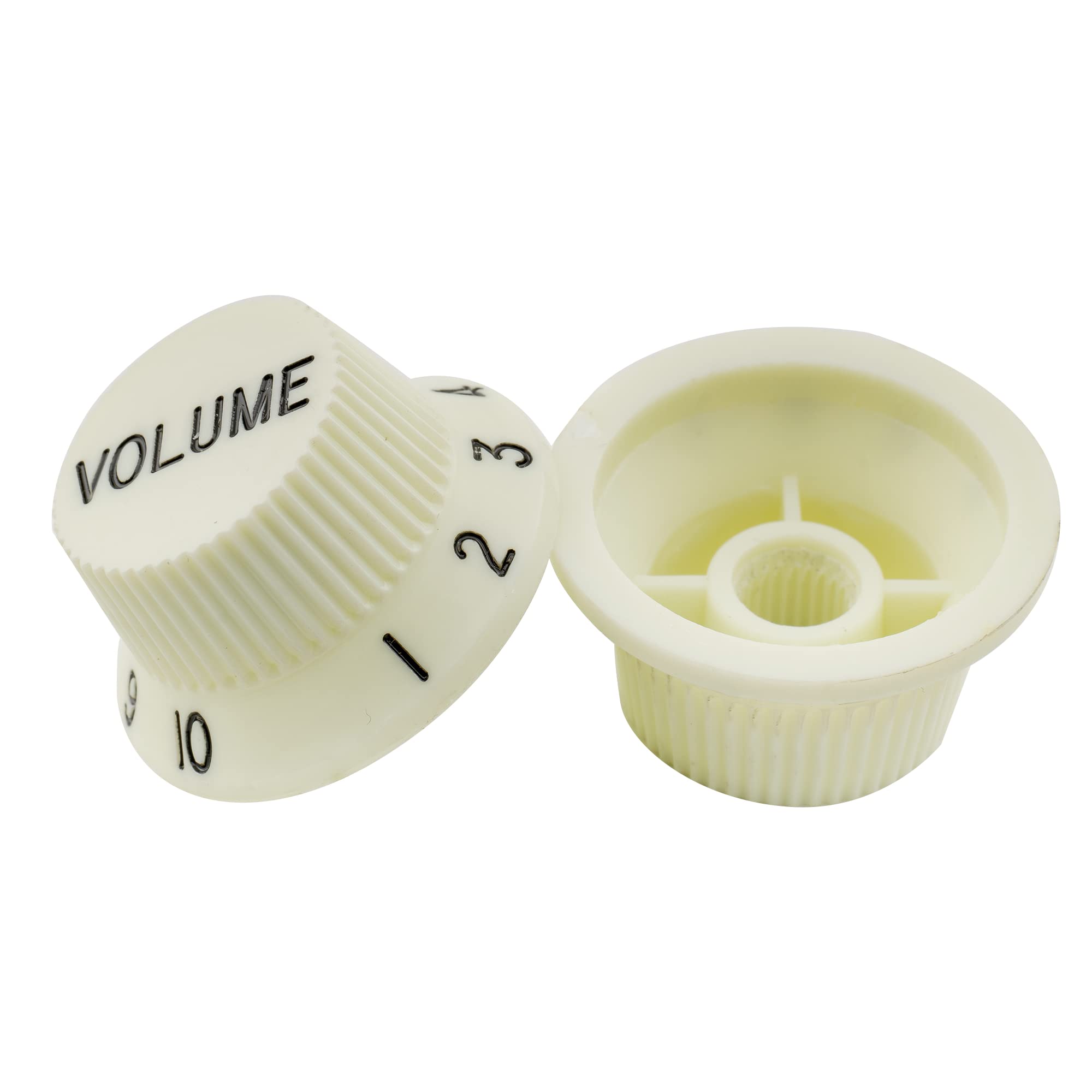 Musiclily Pro Inch Size Strat Knobs 1 Volume 2 Tone Set for USA Fender Stratocaster Electric Guitar, Mint Green(Set of 3)