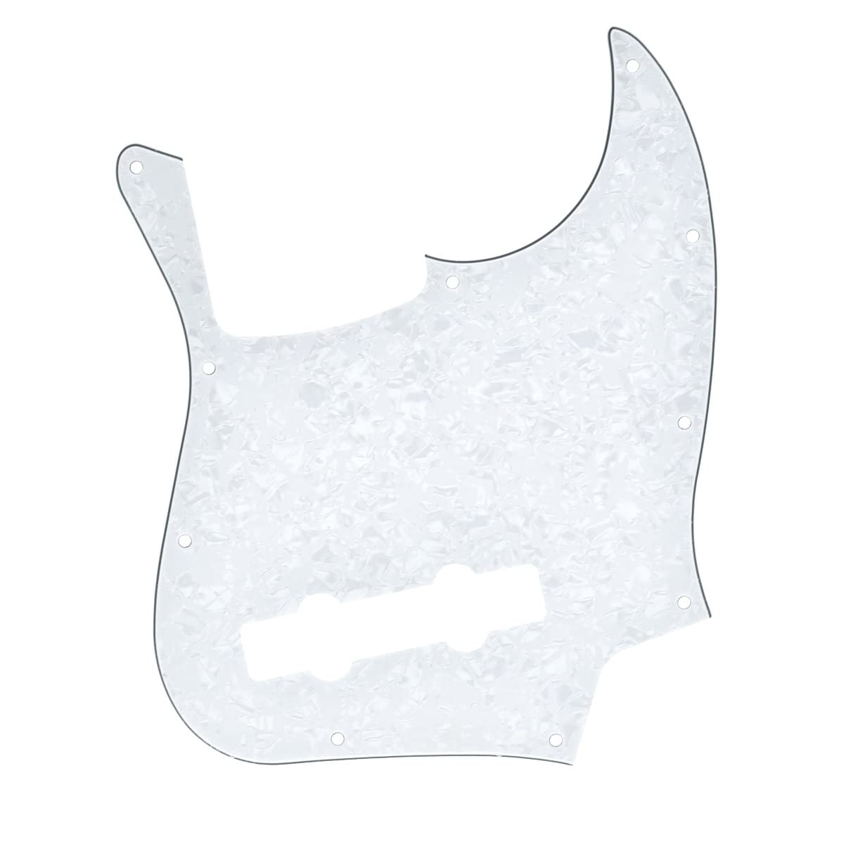 Dopro 5 String Jazz Bass Pick Guard J Bass Scratch Plate For Usa/Mexican Fender 5 String Jazz Bass White Pearl