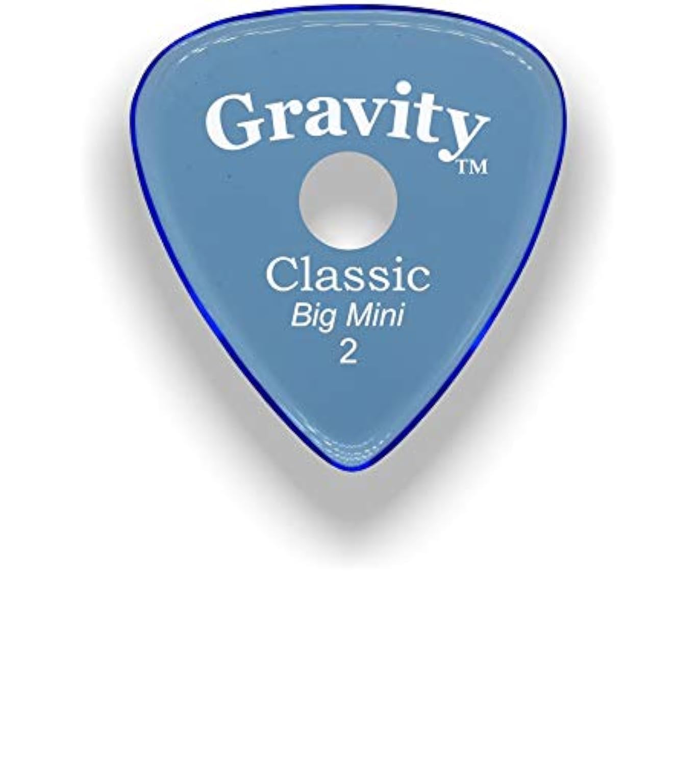 Gravity Picks Classic Guitar Pick - Made Of Acrylic Materail - Polished By Professionals - Round Grip Hole For Better Grip - 2.0