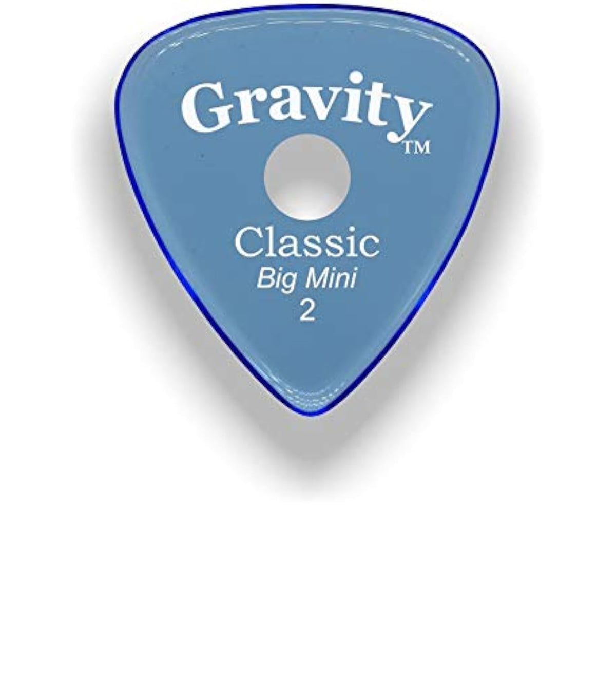 Gravity Picks Classic Guitar Pick - Made Of Acrylic Materail - Polished By Professionals - Round Grip Hole For Better Grip - 2.0