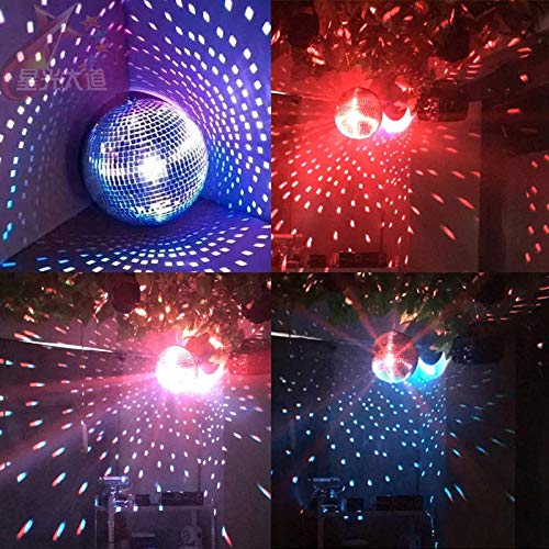 Alytimes Mirror Disco Ball - 8-Inch Cool and Fun Silver Hanging Party Disco Ball -Big Party Decorations, Party Design