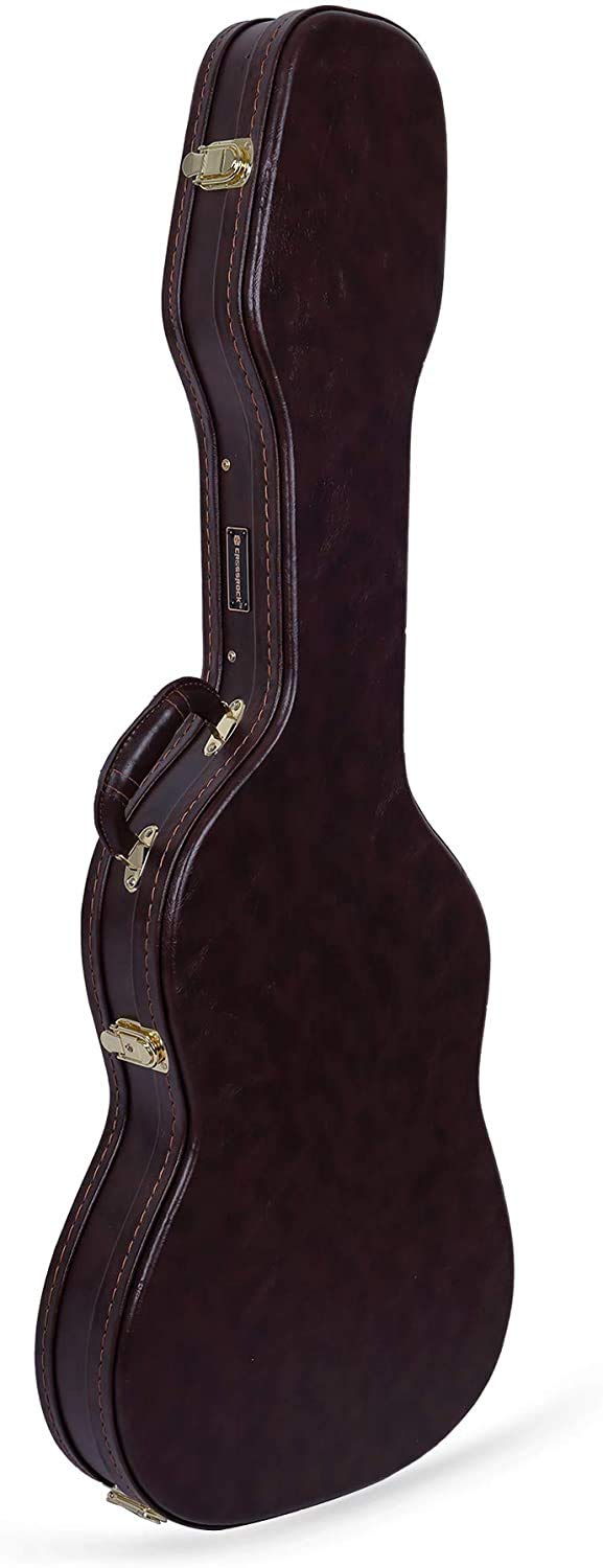 Crossrock Wood Case fits right-hand Precision Bass Style Guitars-Vintage Brown(CRW620PBBR)