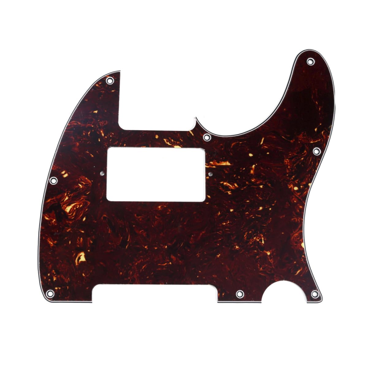 Musiclily 8 Hole Telecaster Pickguard Humbucker Hh Scratch Plate For Fender American/Mexican Standard Tele Guitar Parts,4Ply Tor