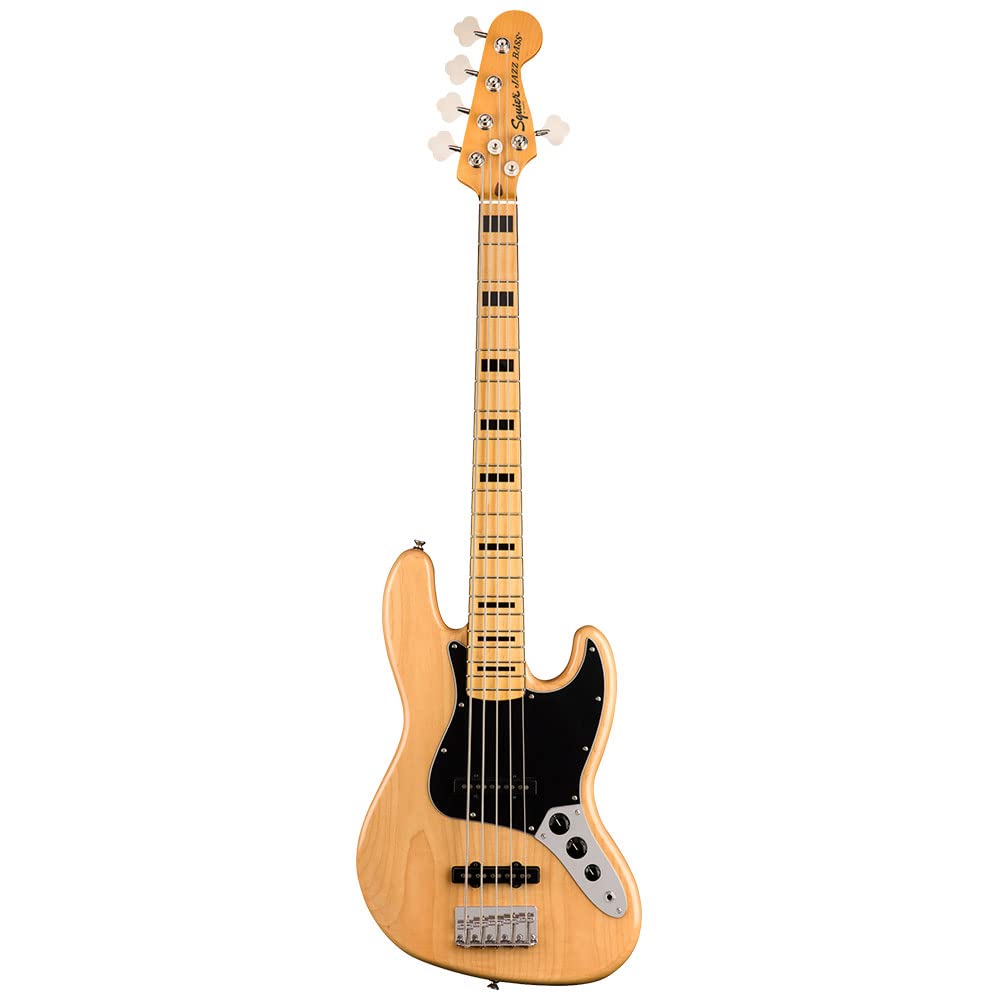 Squier Classic Vibe 70S 5-String Jazz Bass, Natural, Maple Fingerboard