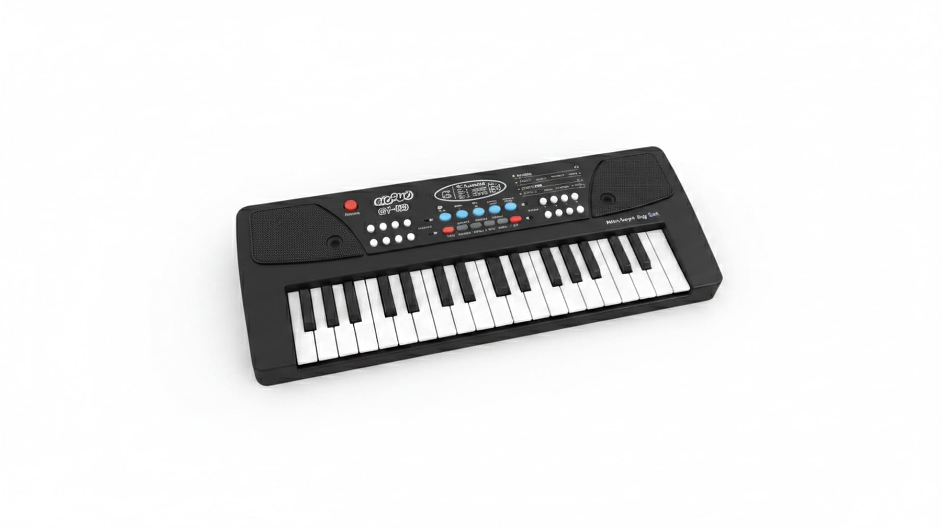 37 Mini Key Electronic Keyboard Piano, Black, Portable With Built-In Speakers