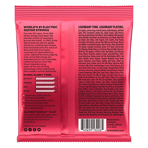 Ernie Ball Burly Slinky Nickel Wound Electric Guitar Strings 3-pack, 11-52 Gauge (P03226)