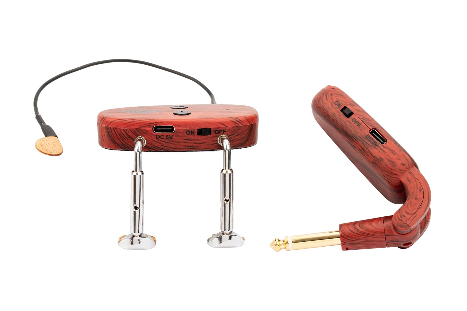 Kna Vv-Wi Wireless Violin Viola Pickup (Updated) - Uhf Piezo System With Volume Control, 50M Range, Ultra-Low Latency, Easy Inst