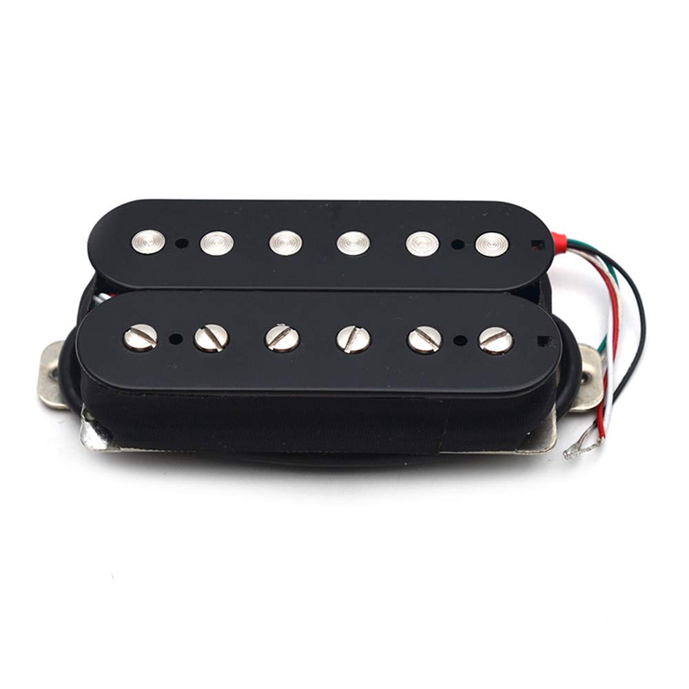 SAPHUE Alnico 5 Humbucker Pickup Double Coil Electric Guitar Pickups Set with Neck and Bridge with Prewired and Screws Parts Acc