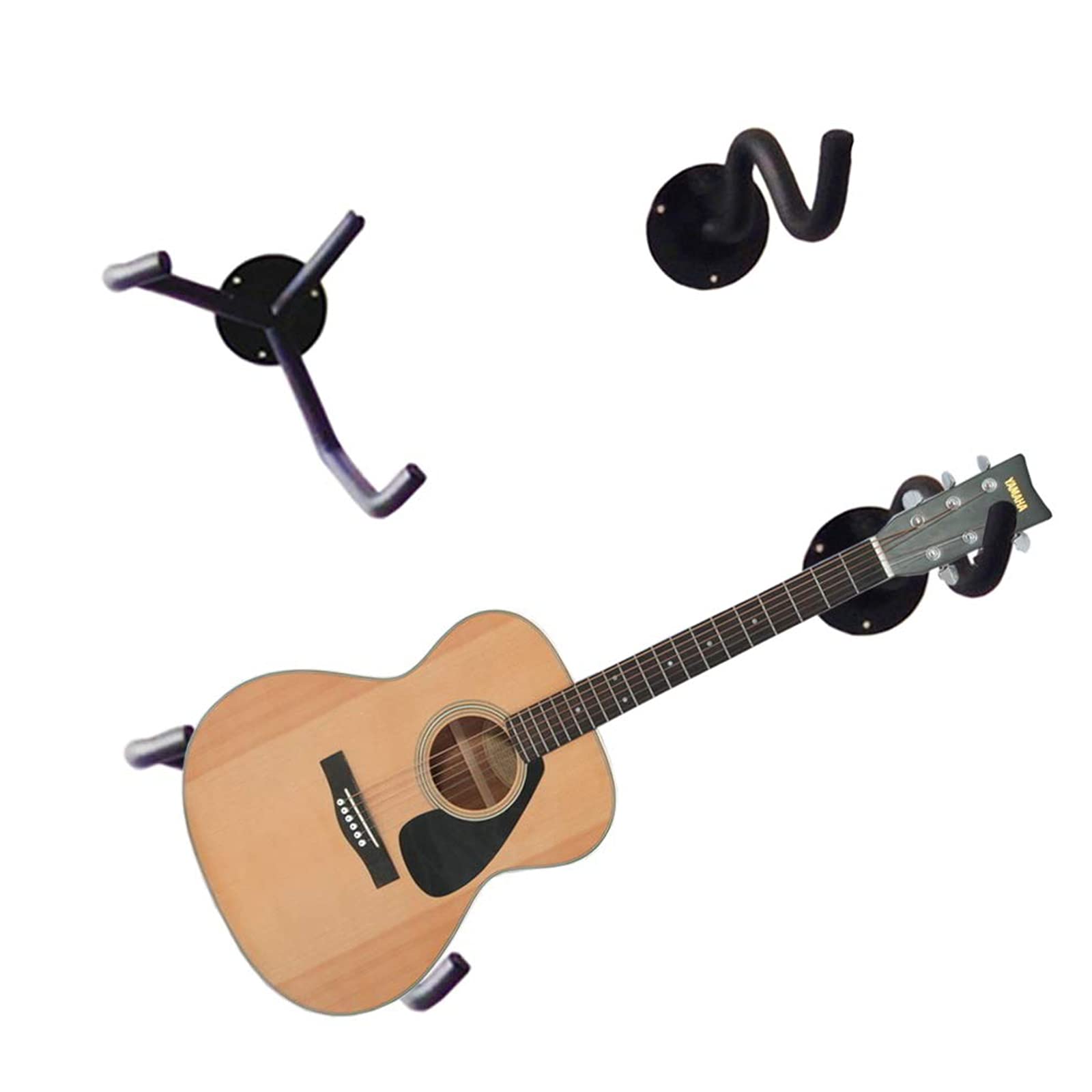 Orgrimmar Guitar Wall Mount Acoustic/Electric/Classical Guitar, Ukulele, Banjo and Mandolin Wall Hanger Slat Wall Horizontal Gui